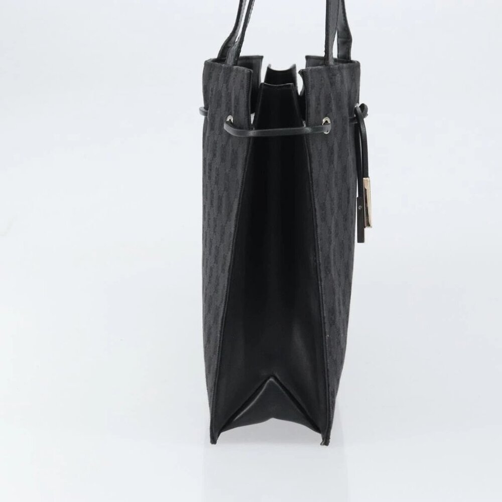 GUCCI GG Canvas Tote Bag Black Gold 002 1053 Auth bs32057 - Picture 3 of 16